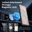 For Samsung Galaxy S26 Magnetic Case Glitter Design TPU PC PET Drop Proof Phone Cover - Transparent Black - 7