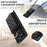 For Samsung Galaxy S25 Ultra Case with Lanyard / Mirror / Card Holder Grids Pattern RFID Blocking Phone Cover - Black - 6
