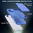For iPhone Air Case with Card Holder  /  Mirror  /  Kickstand TPU + PC Phone Back Cover - Navy Blue - 2