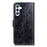 For Samsung Galaxy A37 5G Case Wallet Leather Phone Cover Crazy Horse Texture - Black - 4