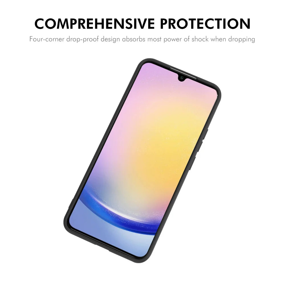 ENKAY HAT PRINCE For Samsung Galaxy A57 5G Silicone Case   Straight Edge Cell Phone Back Cover - Purple - 2