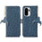 For OnePlus 15R 5G / Ace 6T 5G / Ace 6 5G Case RFID Blocking Genuine Cow Leather Phone Case Ostrich Texture - Blue - 1