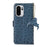 For OnePlus 15R 5G / Ace 6T 5G / Ace 6 5G Case RFID Blocking Genuine Cow Leather Phone Case Ostrich Texture - Blue - 7