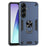 For Samsung Galaxy S26 Case PC + TPU Drop Defend Phone Cover with Ring Kickstand - Blue - 1