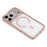 JAUCASE For iPhone 17 Pro Max Magnetic Case Shockproof TPU PC Phone Cover Compatible with MagSafe - Transparent Pink - 4