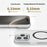 For iPhone 15 Pro Clear Magnetic Case Hard PC Phone Protective Back Cover Compatible with MagSafe - Black - 3