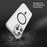 For iPhone 15 Pro Clear Magnetic Case Hard PC Phone Protective Back Cover Compatible with MagSafe - Black - 7