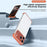 For iPhone 17 Pro Max Frameless Case Titanium Alloy Phone Corner Pad  Bumper Cover with Camera Lens Protector - Orange - 3