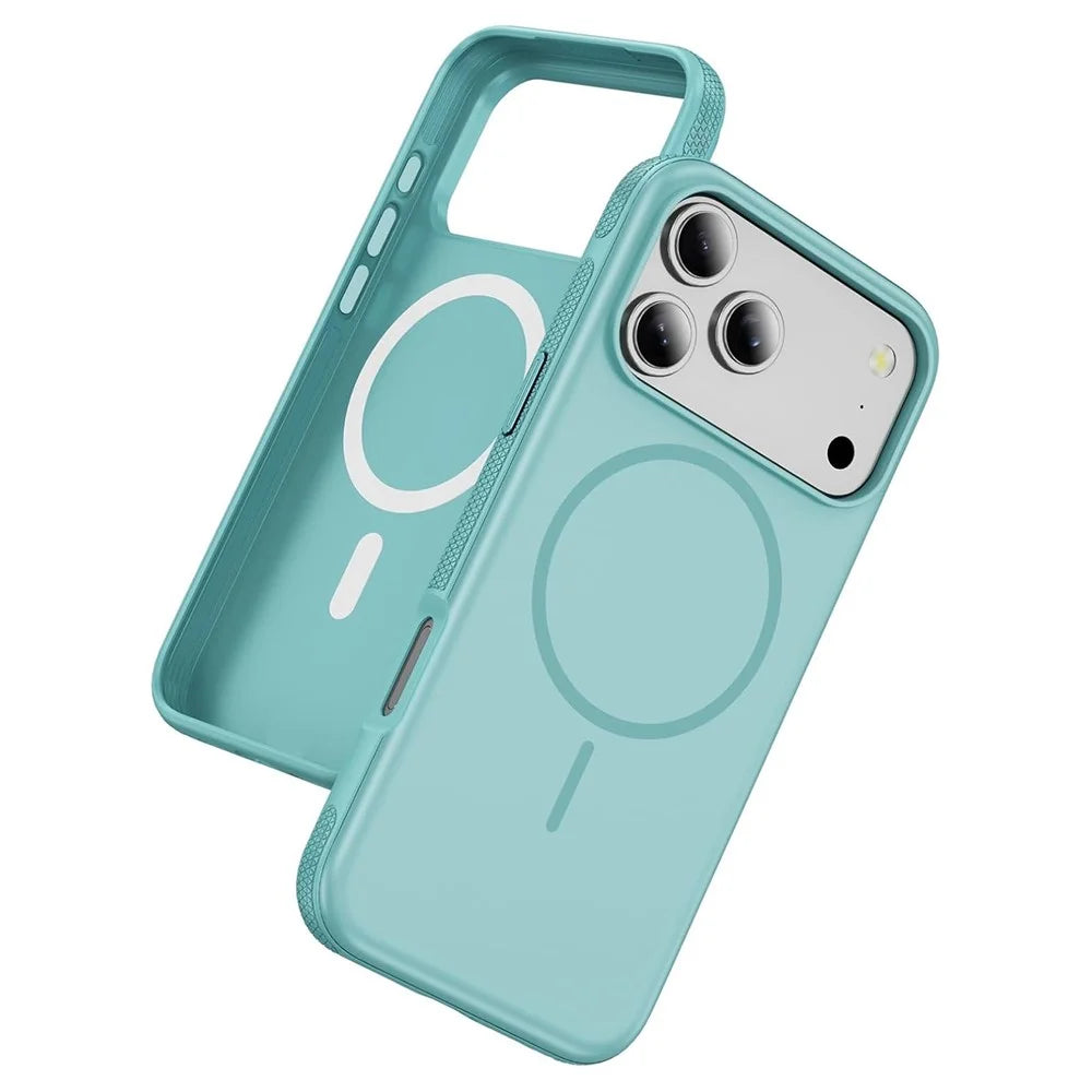 For iPhone 18 Pro Max / 17 Pro Max Case Compatible with MagSafe PC + TPU Anti-Slip Side Edge Phone Cover - Baby Blue - 1