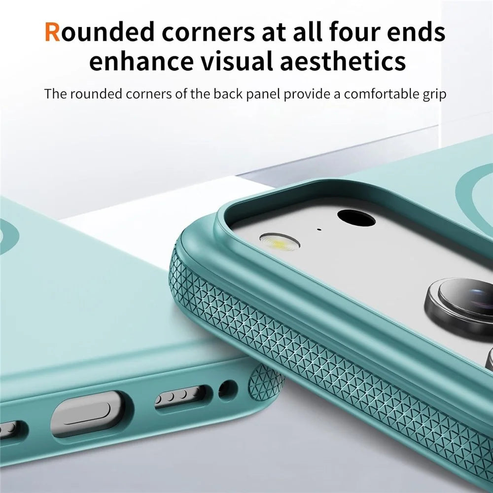 For iPhone 18 Pro Max / 17 Pro Max Case Compatible with MagSafe PC + TPU Anti-Slip Side Edge Phone Cover - Baby Blue - 6