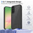 For Samsung Galaxy A37 5G Case Skin Touch Matte PC + TPU Anti-Drop Phone Cover - Transparent Black - 2