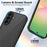 For Samsung Galaxy A37 5G Case Skin Touch Matte PC + TPU Anti-Drop Phone Cover - Transparent Black - 4