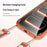 For iPhone 17 Pro Magnetic Phone Cover Skin Touch TPU + PC Shockproof Back Case Compatible with MagSafe  - Orange - 7