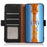 KHAZNEH for Samsung Galaxy A37 5G Phone Case Genuine Cow Leather Cover RFID Blocking - Black - 4