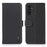 KHAZNEH For Samsung Galaxy A37 5G Case Genuine Cow Leather Flip Phone Cover - Black - 1