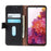 KHAZNEH For Samsung Galaxy A37 5G Case Genuine Cow Leather Flip Phone Cover - Black - 3