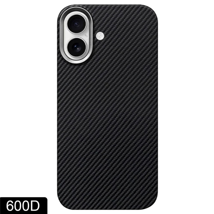 For iPhone 17 Magnetic Case 600D Fine Texture Aramid Fiber Phone Cover Compatible with MagSafe - 1