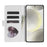 For Samsung Galaxy A37 5G Stand Case Glitter Phone Leather Cover Zipper Pocket - Silver - 3