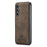 DG.MING For Samsung Galaxy S26+ Case PU Leather Covered PC + TPU Hybrid Phone Shell - Coffee - 1
