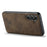 DG.MING For Samsung Galaxy S26+ Case PU Leather Covered PC + TPU Hybrid Phone Shell - Coffee - 5