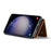 DG.MING M2 Series for Samsung Galaxy S26 Case PU Leather Tri-Fold Multiple Card Slots Holder Pocket Purse - Brown - 2