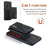DG.MING M2 Series for Samsung Galaxy S26+ PU Leather Tri-Fold Multiple Card Slots Holder Pocket Purse - Black - 5