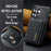 DG.MING M2 Series for Samsung Galaxy S26 Ultra PU Leather Tri-Fold Multiple Card Slots Holder Pocket Purse - Black - 7