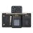 DG.MING M1 Series for Samsung Galaxy S26 Phone Case PU + TPU + PC Back Cover with Magnetic Tri-Fold Wallet Kickstand - Black - 2
