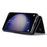DG.MING M1 Series for Samsung Galaxy S26 Phone Case PU + TPU + PC Back Cover with Magnetic Tri-Fold Wallet Kickstand - Black - 3