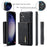 DG.MING M1 Series for Samsung Galaxy S26 Phone Case PU + TPU + PC Back Cover with Magnetic Tri-Fold Wallet Kickstand - Black - 6