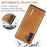 DG.MING M1 Series for Samsung Galaxy S26+ Phone Case PU + TPU + PC Back Cover with Magnetic Tri-Fold Wallet Kickstand - Brown - 5