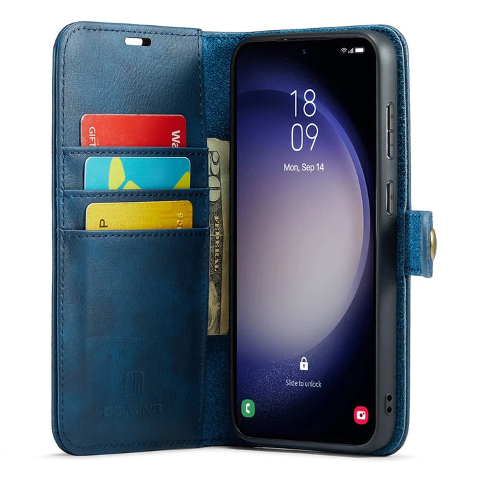 DG.MING for Samsung Galaxy S26 Case Detachable Wallet Stand Split Leather Phone Cover - Blue - 2