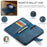 DG.MING for Samsung Galaxy S26 Case Detachable Wallet Stand Split Leather Phone Cover - Blue - 5