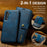 DG.MING for Samsung Galaxy S26 Case Detachable Wallet Stand Split Leather Phone Cover - Blue - 7