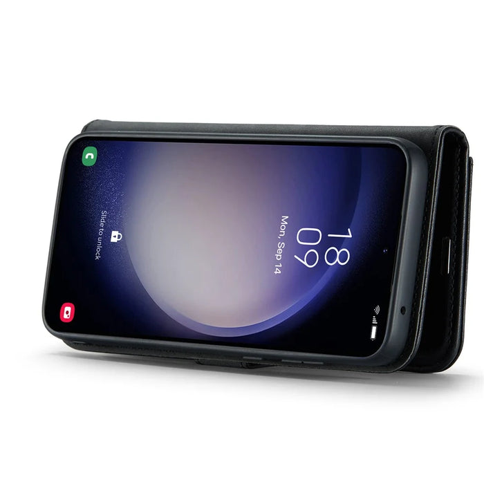 DG.MING for Samsung Galaxy S26+ Case Detachable Wallet Stand Split Leather Phone Cover - Black - 3