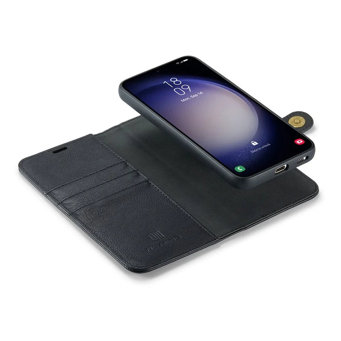 DG.MING for Samsung Galaxy S26+ Case Detachable Wallet Stand Split Leather Phone Cover - Black - 4
