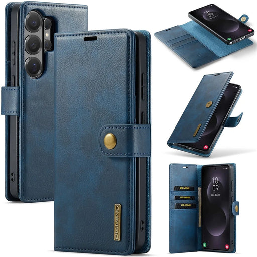 DG.MING for Samsung Galaxy S26 Ultra Case Detachable Wallet Stand Split Leather Phone Cover - Blue - 1