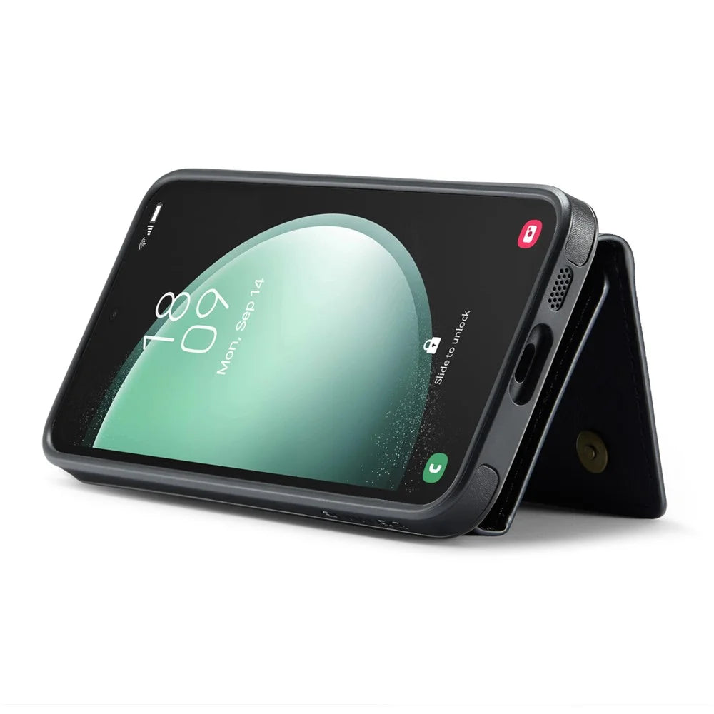 DG.MING M5 Series For Samsung Galaxy S26+ Case Detachable Magnetic Leather Phone Cover with Card Slots - Black - 4