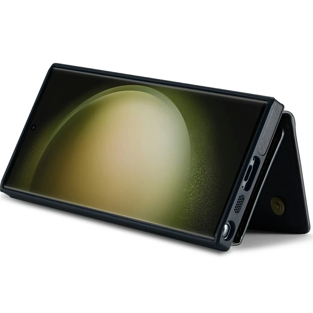 DG.MING M5 Series For Samsung Galaxy S26 Ultra Case Detachable Magnetic Leather Phone Cover with Card Slots - Black - 5