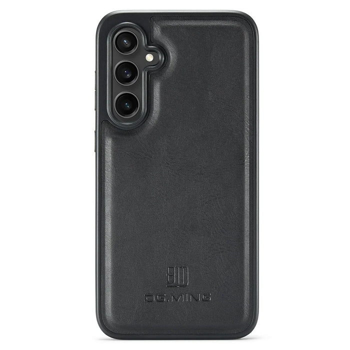 DG.MING For Samsung Galaxy S26+ Case Anti-Drop Leather Coated PC + TPU Phone Back Cover - Black - 3