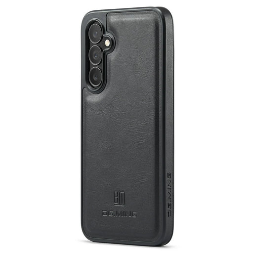 DG.MING For Samsung Galaxy S26 Case Anti-Drop Leather Coated PC + TPU Phone Back Cover - Black - 1