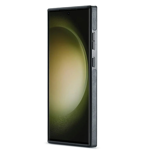 DG.MING For Samsung Galaxy S26 Ultra Case Anti-Drop Leather Coated PC + TPU Phone Back Cover - Black - 2
