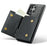 DG.MING M6 Series for Samsung Galaxy S26 Ultra Case RFID Blocking Wallet Multi-Layer Card Holder Coin Purse Bag - Black - 3