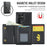 DG.MING M6 Series for Samsung Galaxy S26 Ultra Case RFID Blocking Wallet Multi-Layer Card Holder Coin Purse Bag - Black - 6