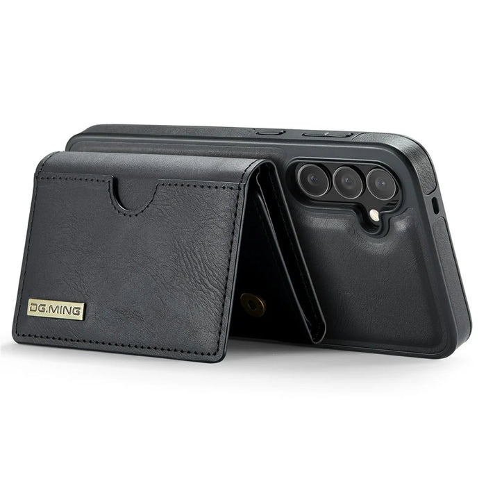 DG.MING M6 Series for Samsung Galaxy S26 Case RFID Blocking Wallet Multi-Layer Card Holder Coin Purse Bag - Black - 4