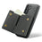 DG.MING M6 Series for Samsung Galaxy S26+ Case RFID Blocking Wallet Multi-Layer Card Holder Coin Purse Bag - Black - 3