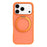 For iPhone 17 Pro Max Magnetic Case 360° Rotatable TPU PC Matte Phone Cover Compatible with MagSafe - Orange - 3