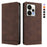 For Realme 15 5G Case RINACASIS RC23 RFID Blocking Wallet Stand PU Leather Phone Cover - Brown - 1