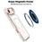 For iPhone Air Magnetic Case Dual Color Shockproof TPU PC Phone Cover Compatible with MagSafe - White - 6