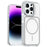 For iPhone 14 Pro Magnetic Case Dual Color Shockproof TPU PC Phone Cover Compatible with MagSafe - White - 1
